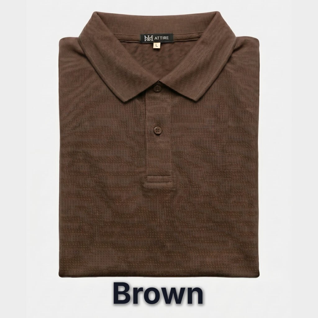 Men’s Premium Polo Shirt - Brown
