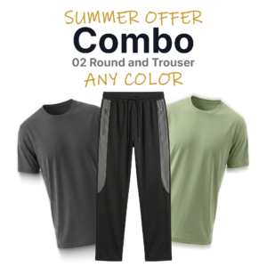 02 Round Neck T-Shirts & Trouser Combo