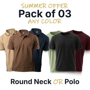 Round Neck Pack of 3