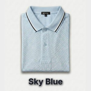Men’s Premium Polo Shirt- Sky Blue